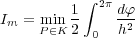          1 ? 2? d?
Im = mPi?nK 2  0  h2  